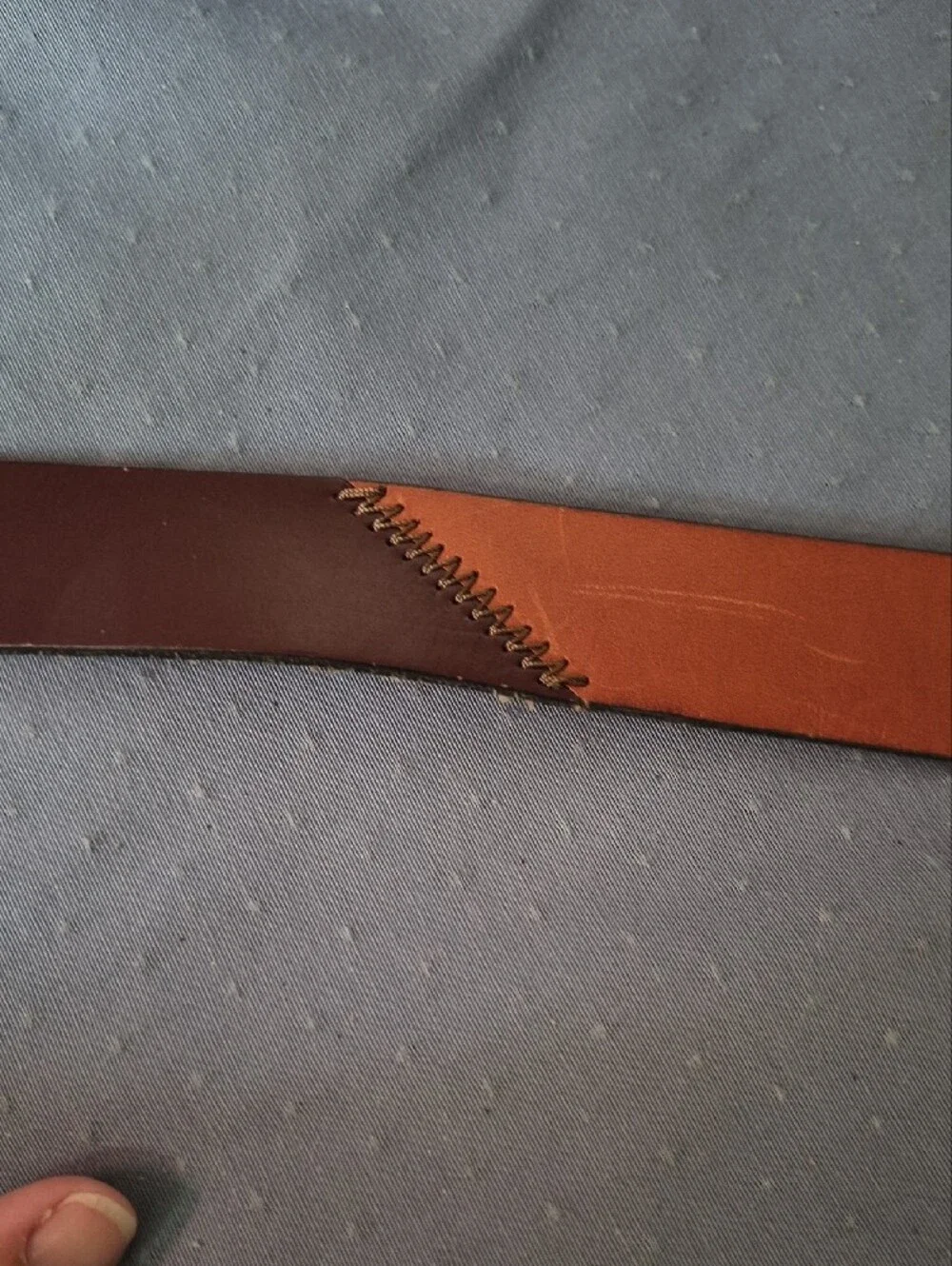 Fossil Patchwork Leather Belt Womens S Brass Oval Buckle Hippie Boho Festival